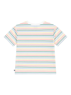 Petit Bateau Kids' Striped T-Shirt, Cream - view 2, Cream