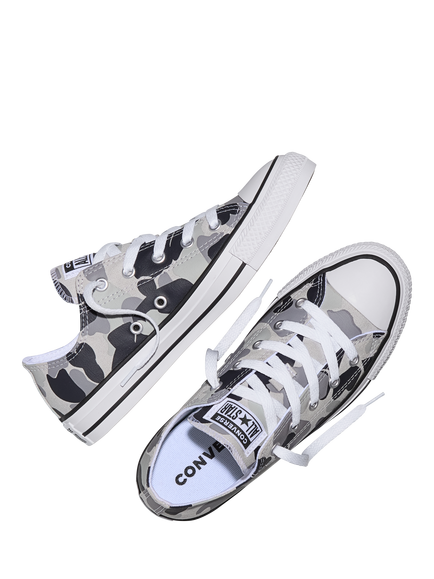 Converse Kids' Chuck All Stars Camo Print Trainers, Grey - view 2, Grey
