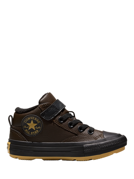 Converse Kids' Chuck All Stars Leather Trainers, Black, Black