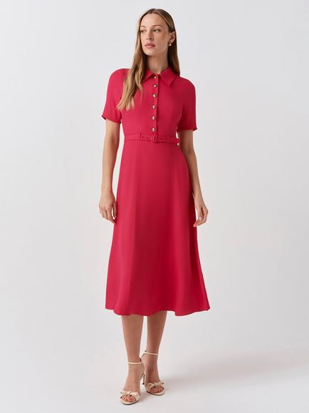 Ghost Amanda Dress, Bright Pink