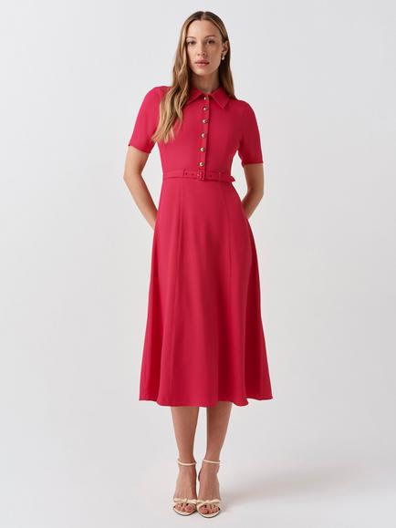 Ghost Amanda Dress - view 2, Bright Pink