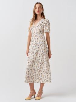 Ghost Belle Dress - view 2, Ivory Ditsy