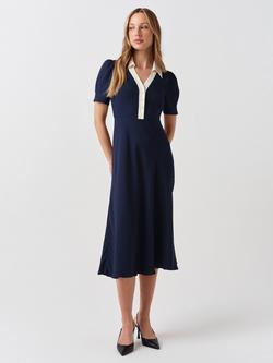 Ghost Elodie Dress, Navy