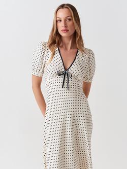 Ghost Maryam Dress, Ivory/Multi - view 2, Ivory/Multi