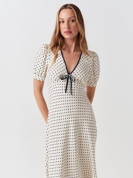 Ghost Maryam Dress, Ivory/Multi - view 2, Ivory/Multi