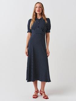 Ghost Wilma Dress, Navy/Multi