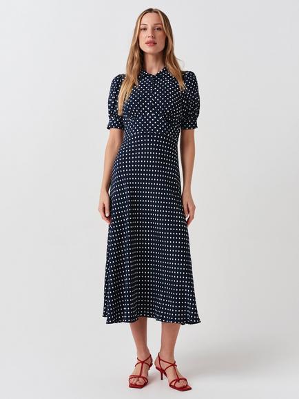 Ghost Wilma Dress, Navy/Multi