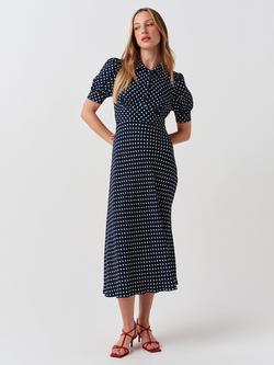Ghost Wilma Dress - view 2, Navy/Multi