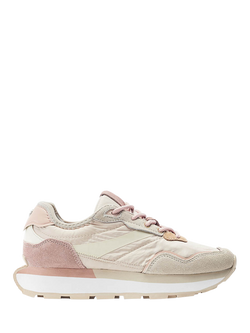 Moda in Pelle Dorea Lace Up Chunky Trainers, Off White/Pink