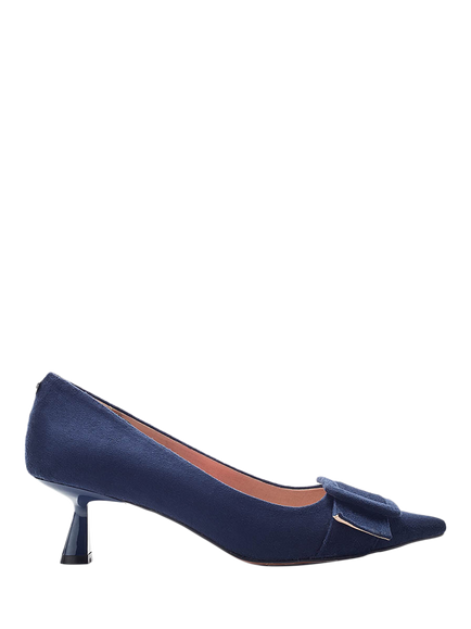 Moda in Pelle Ghiselle Kitten Heel Court Shoes, Navy
