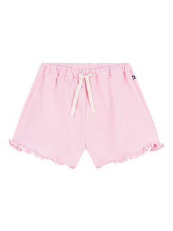 Petit Bateau Kids' Ruffled Hem Lounge Shorts, Pink, Pink