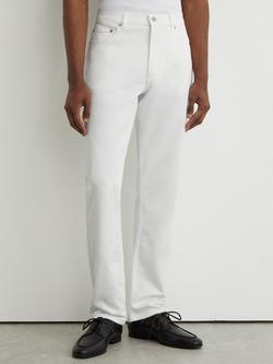 Reiss Bishopsgate Mid-Rise Slim Fit Jeans, White, White