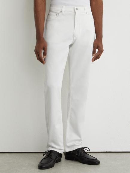 Reiss Bishopsgate Mid-Rise Slim Fit Jeans, White, White