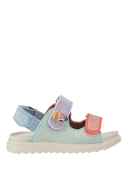 Kurt Geiger London Kids' Mini Orson Open Toe Sandals, Multi, Multi