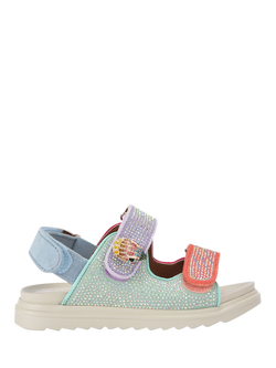 Kurt Geiger London Kids' Mini Orson Open Toe Sandals, Multi, Multi