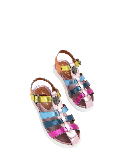 Kurt Geiger London Kids' Mini Fisherman Sandals, Multi - view 2, Multi