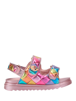Kurt Geiger London Kids' Mini Orson Open Toe Sandals, Multi, Multi