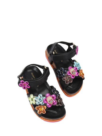 Kurt Geiger London Kids' Kensington Espadrille Sandals - view 2, Black/Multi