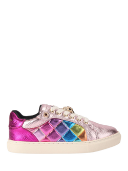 Kurt Geiger London Kids' Mini Lane Charm Trainers, Multi, Multi