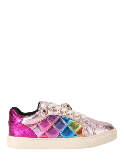 Kurt Geiger London Kids' Mini Lane Charm Trainers, Multi, Multi