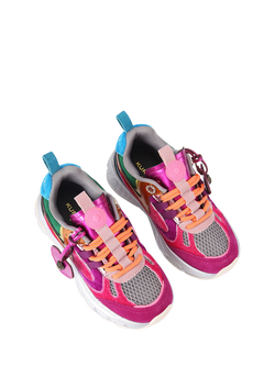 Kurt Geiger London Kids' Mini Kurt Runner Trainers, Multi - view 2, Multi