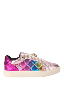 Kurt Geiger London Kids' Mini Lane Charm Trainers, Multi, Multi