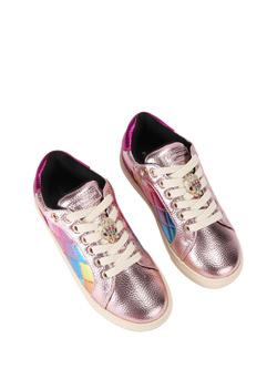 Kurt Geiger London Kids' Mini Lane Charm Trainers, Multi - view 2, Multi
