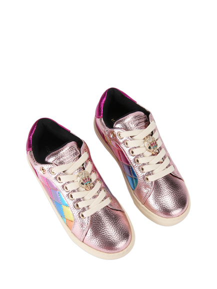 Kurt Geiger London Kids' Mini Lane Charm Trainers, Multi - view 2, Multi
