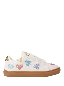 Kurt Geiger London Kids' Mini Lane Heart Trainers, Multi, Multi