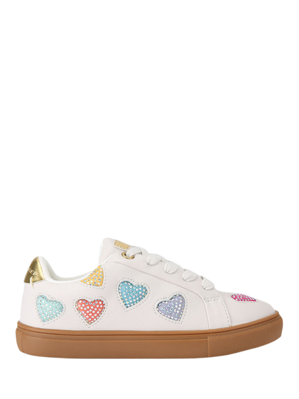 Kurt Geiger London Kids' Mini Lane Heart Trainers, Multi, Multi