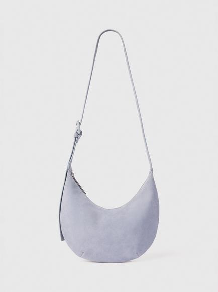 Whistles Small Sia Suede Cross Body Bag, Blue