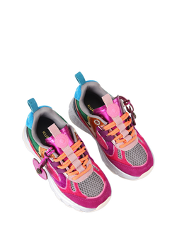 Kurt Geiger London Kids' Mini Kurt Runner Trainers, Multi - view 2, Multi