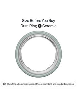 Oura Ring 4 Ceramic Health & Fitness Tracker Smart Ring - view 2, Tide