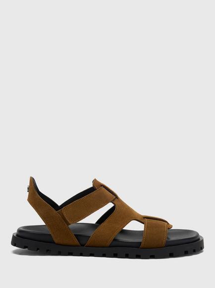 Whistles Freya Fisherman Leather Sandals, Tan