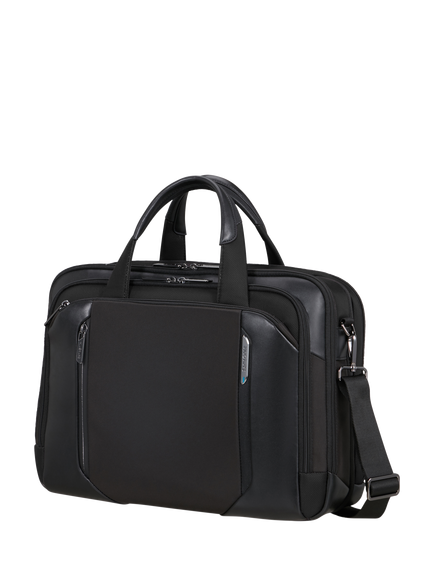 Samsonite Spectrolite Twin Handle Briefcase, 16/23L, Black, Black
