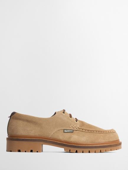 Barbour Paxton Apron Leather Derby Shoes, Taupe, Taupe