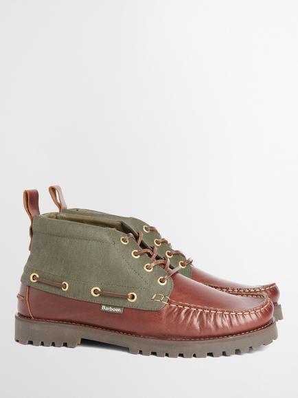 Barbour Harle Chukka Boots, Mahogany Olive - view 2, Mahogany Olive