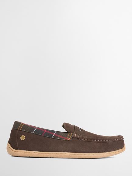 Barbour Albert Penny Slippers, Brown, Brown