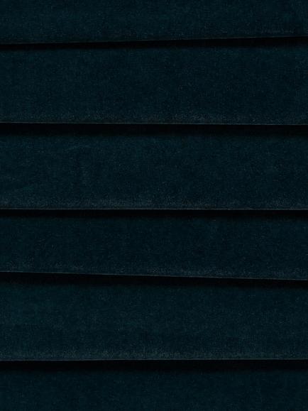 John Lewis Matt Velvet Pair Blackout Lined Pencil Pleat Curtains, Dark Navy - view 2, Dark Navy