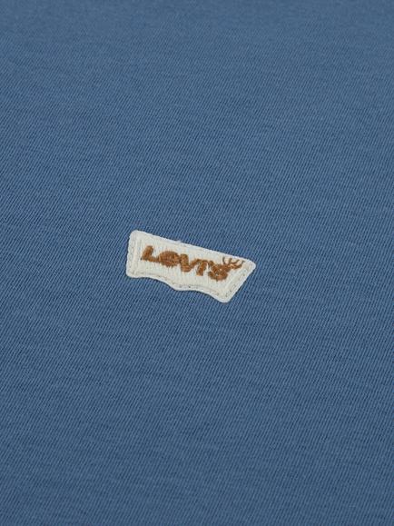 Levi's Kids' Cotton Short Sleeve Batwing Logo T-Shirt, Moonlight Blue - view 2, Moonlight Blue