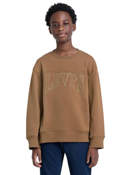 Levi's Kids' Vintage Collegiate Crew Neck Sweatshirt, Foxtrot - view 2, Foxtrot