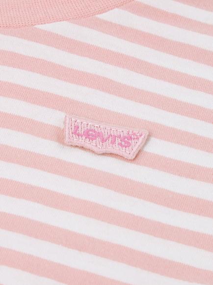 Levi's Kids' Stripe Long Sleeve T-Shirt, Powder Pink - view 2, Powder Pink