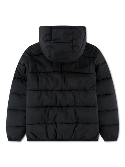 Levi's Kids' Mid-Weight Hooded Puffer Jacket, Black - view 2, Black