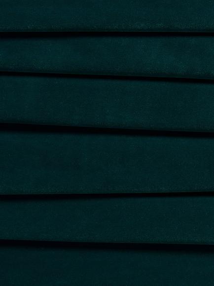 John Lewis Matt Velvet Pair Blackout Lined Pencil Pleat Curtains, Teal - view 2, Teal