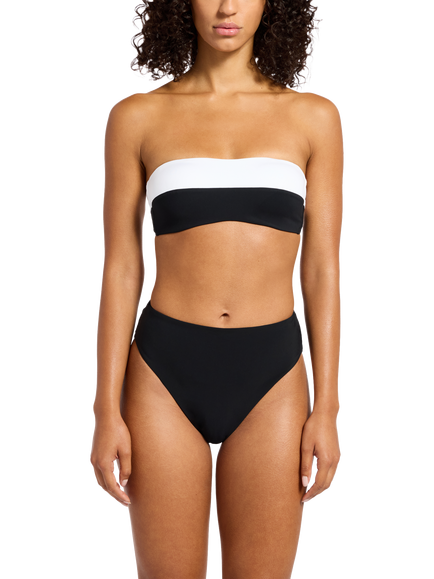 JETS Eternal Moulded Bandeau Bikini Top, Black, Black