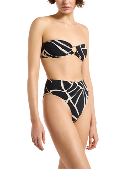 JETS Bonita Bandeau Bikini Top, Black - view 2, Black