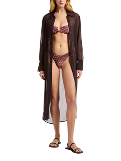 JETS Jetset Maxi Shirt Dress, Chocolate, Chocolate