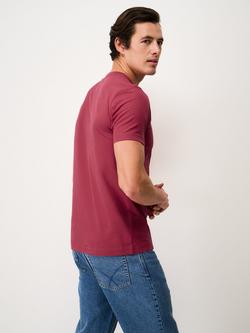 Crew Clothing Cotton Regular Fit Short Sleeve Crew Neck T-Shirt, Red Wine - view 2, Red Wine