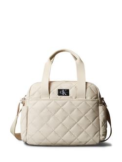 Calvin Klein Quilted Changing Bag, Cream, Cream