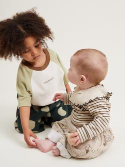 Claude & Co Baby Cotton Colour Block T-Shirt, Pistachio - view 2, Pistachio